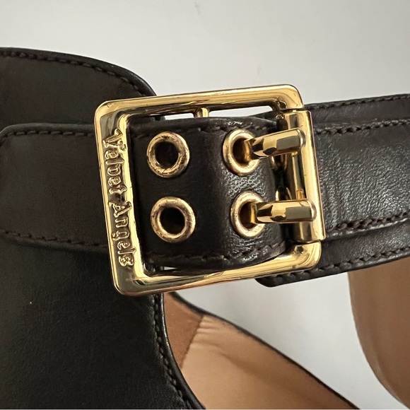 Velvet Angels Socialista Leather Platform Stilettos - Picture 13 of 16